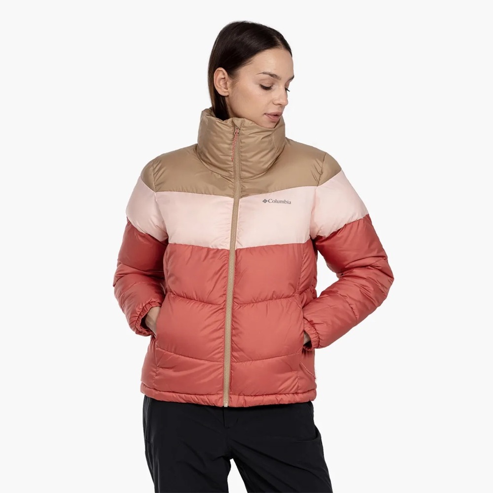 Columbia Tri-Tone Puffect Color Blocked Jacket